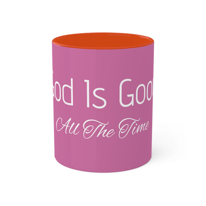 Inspirational God Is Good Coffee Mug - 11oz Colorful Ceramic