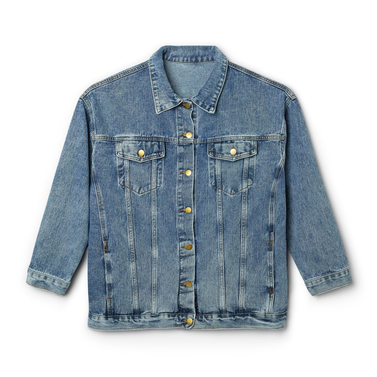 Blessed Beyond Measure Women's Denim Jacket - Stylish & Inspirational Christian Outerwear