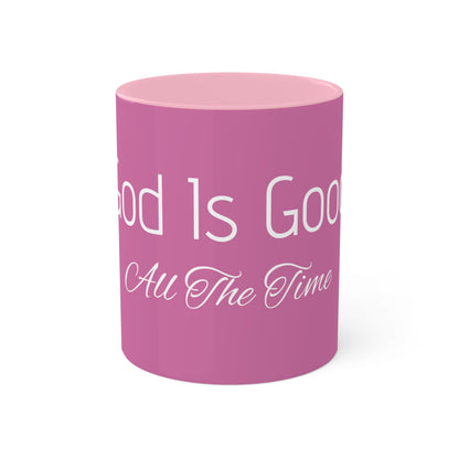 Inspirational God Is Good Coffee Mug - 11oz Colorful Ceramic