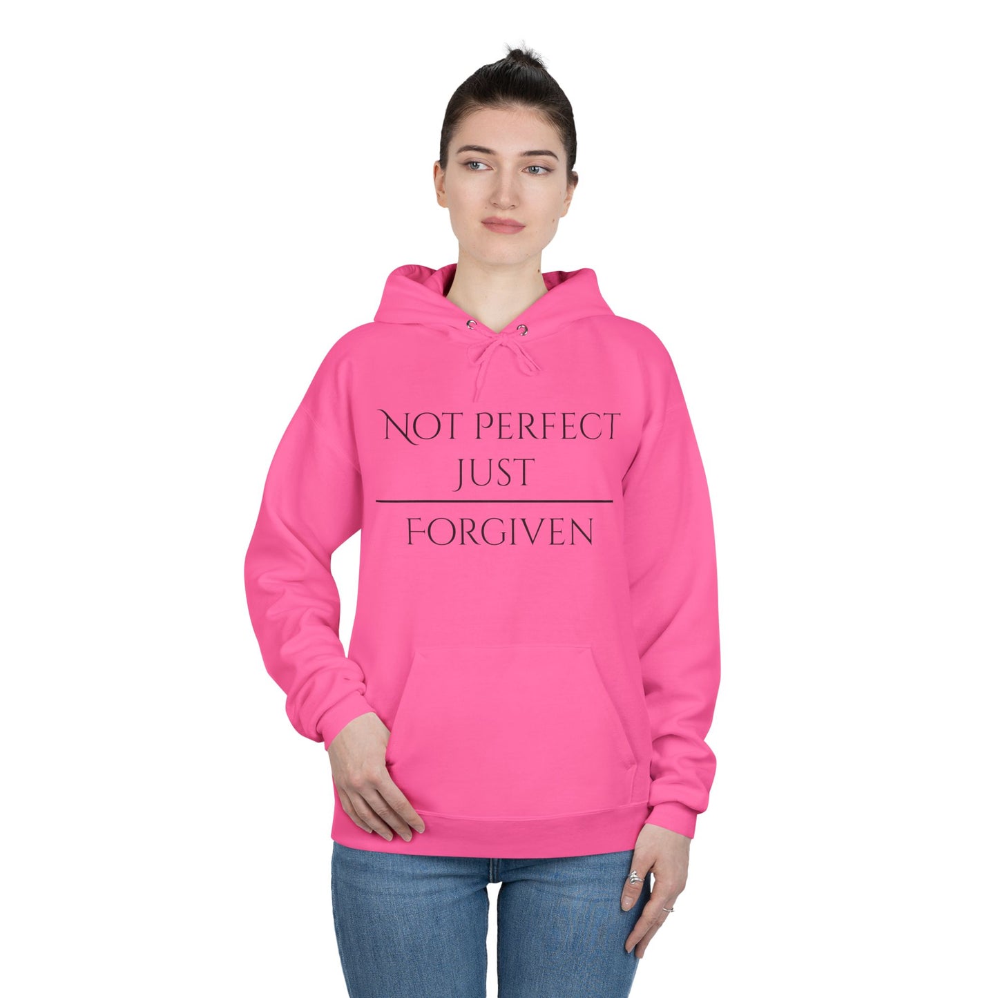 Unisex EcoSmart® Pullover Hoodie Sweatshirt - Not Perfect Just Forgiven