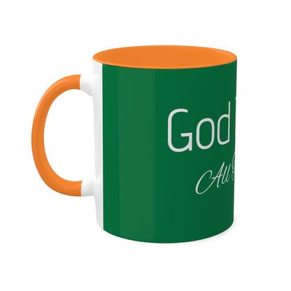 Inspirational God Is Good Coffee Mug - 11oz Colorful Ceramic