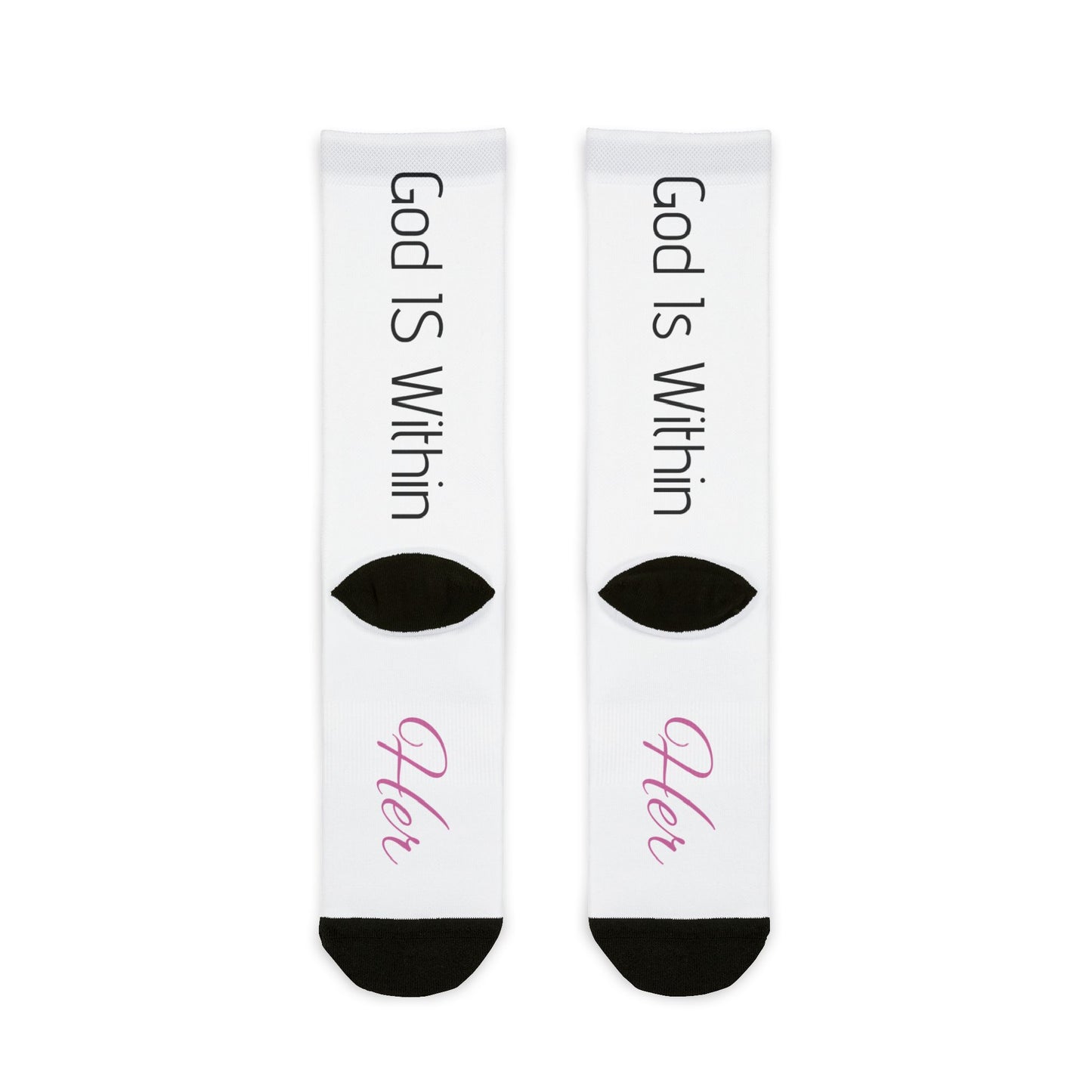 God is Within Her - Sublimation Crew Socks