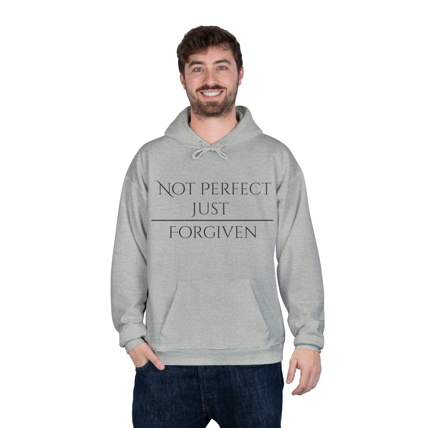 Unisex EcoSmart® Pullover Hoodie Sweatshirt - Not Perfect Just Forgiven